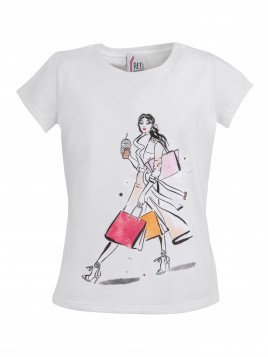 T-Shirt bambina in cotone...