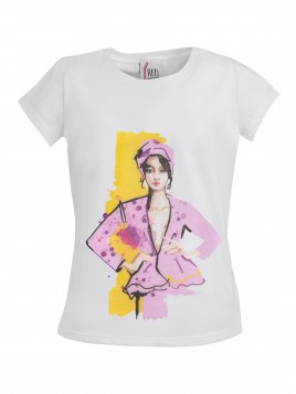 T-Shirt bambina in cotone...